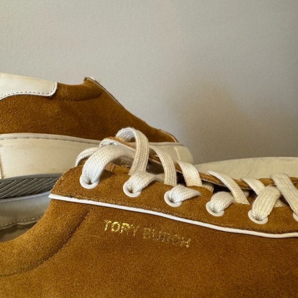 Tory Burch White and Tan Sneakers - Picture 3 of 8
